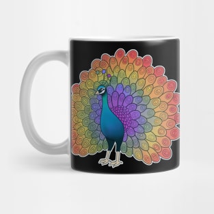 Gay Pride Peacock Mug